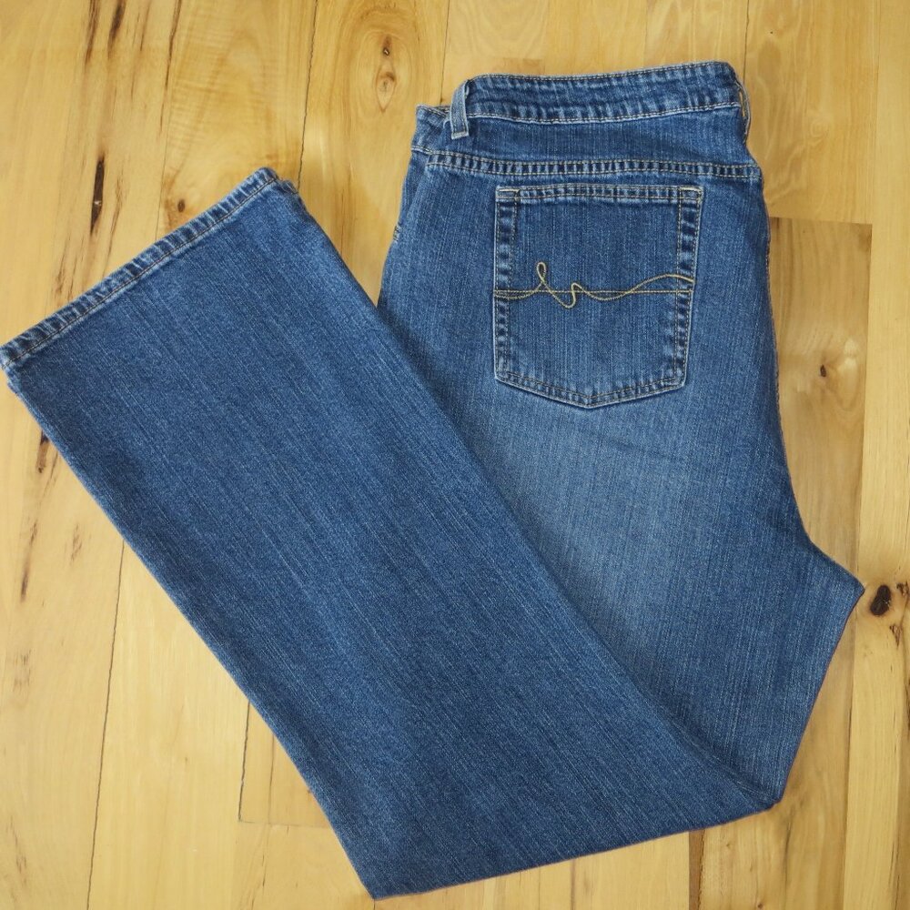 St. John's Bay Stretch Bootcut Denim Jeans Plus Size 22W